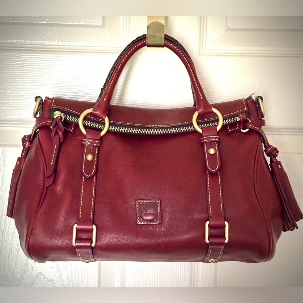 🛑SOLD🛑 Dooney and Bourke Florentine Small Satchel Bordeaux